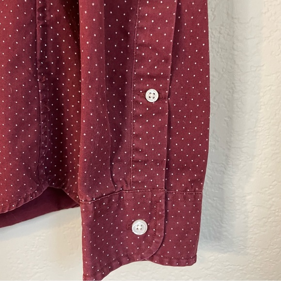 J Crew Maroon Burgundy Slim Fit Button Down Shirt - S - Picture 2 of 10